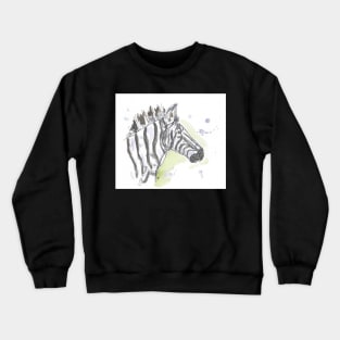Zebra line drawing. Crewneck Sweatshirt